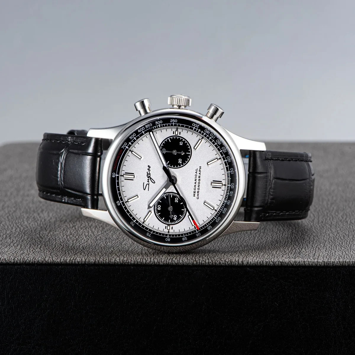 Sugess Men’s 40mm Chronograph 1963 Panda V3 Watch ST1901 Regular Version
