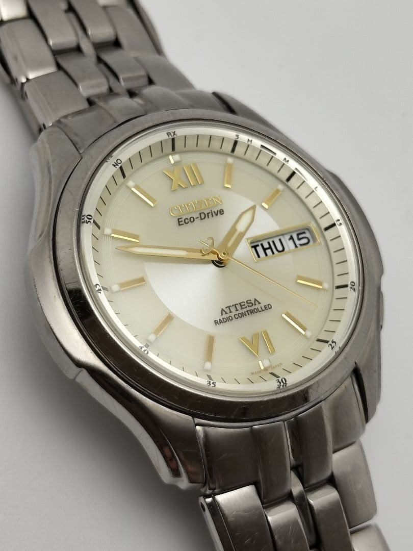 Citizen Attesa Solar Titanium Watch H100 wrist 19cm/7.5in