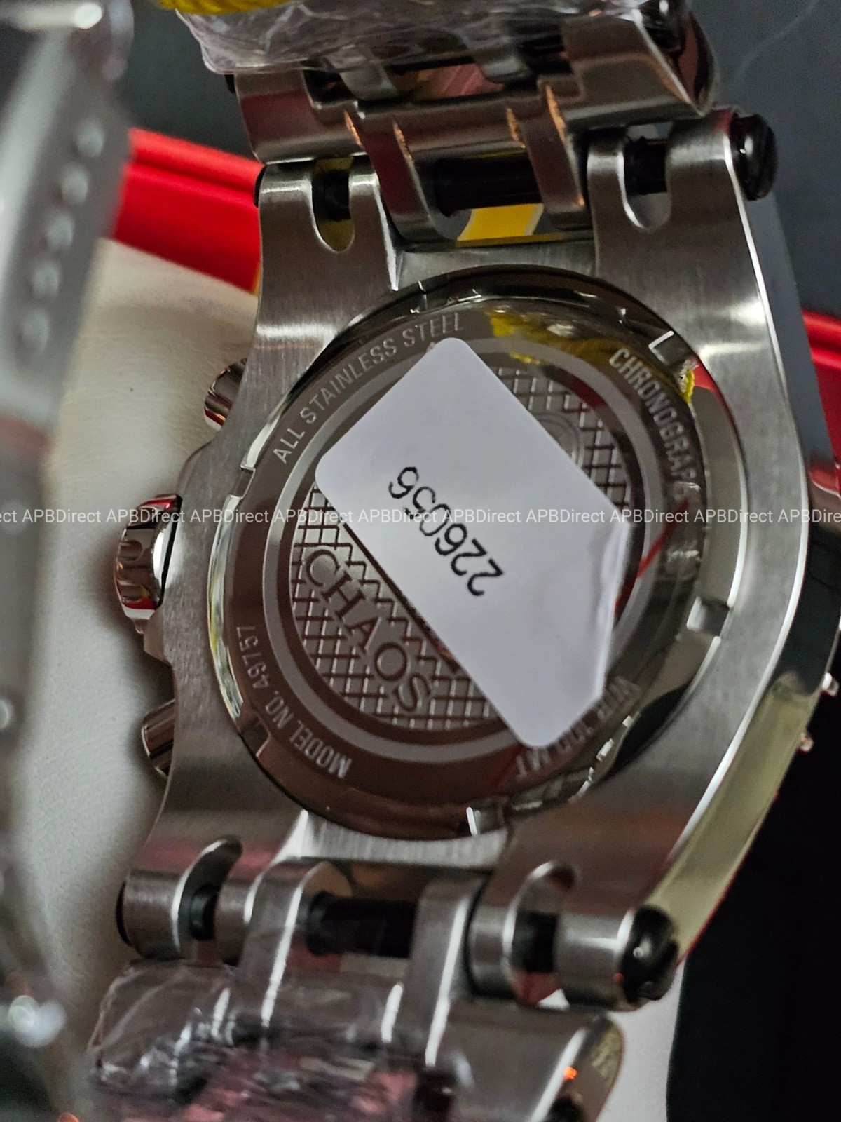 Invicta – CHAOS – Coalition Forces Silver Red – 50mm Chronograph Mens Watch