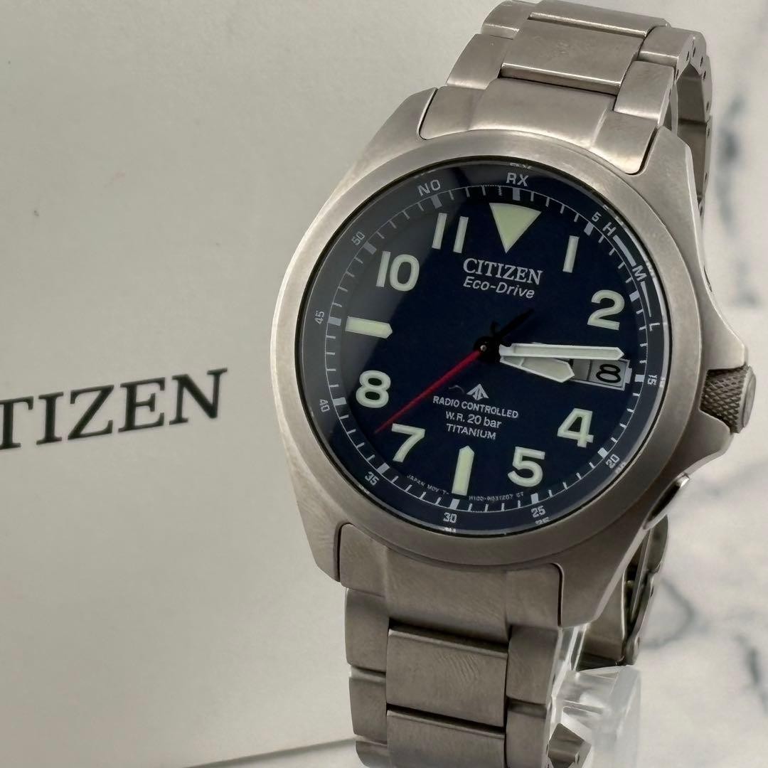 CITIZEN Promaster AT6080-53L Analog Wristwatch Watch Arm 20cm Men’s w/ Box