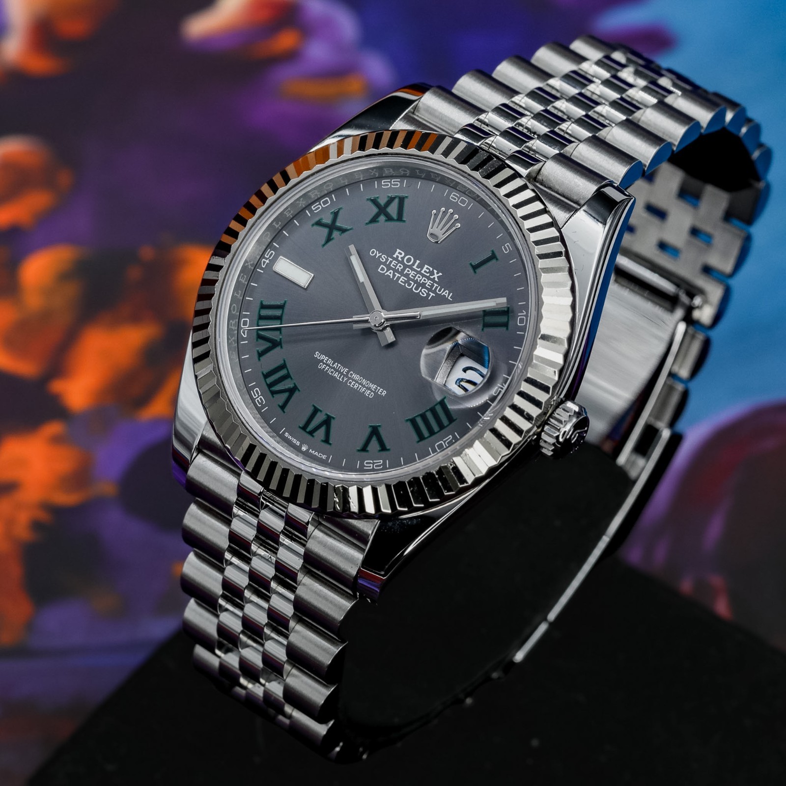 Rolex Datejust 41 “Wimbledon” Grey Dial 2021 Complete – 126334