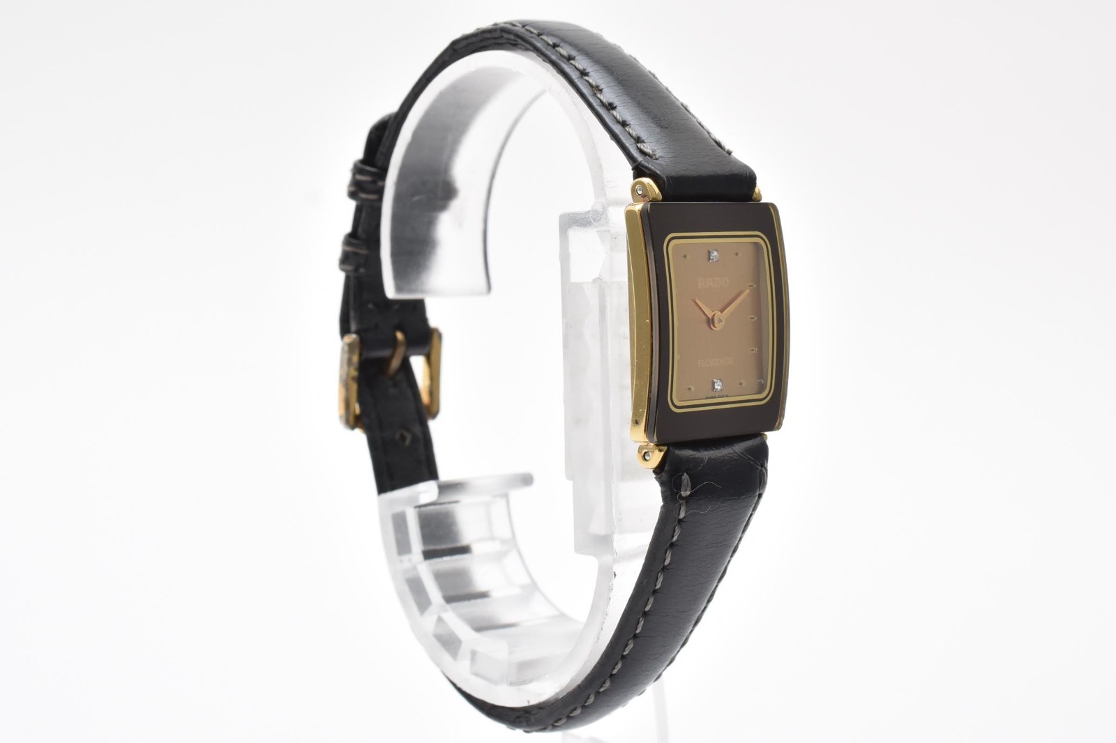 [NEAR MINT] RADO Florence 153.3606.2N Dial 2 Diamonds Womens Quartz Watch Japan