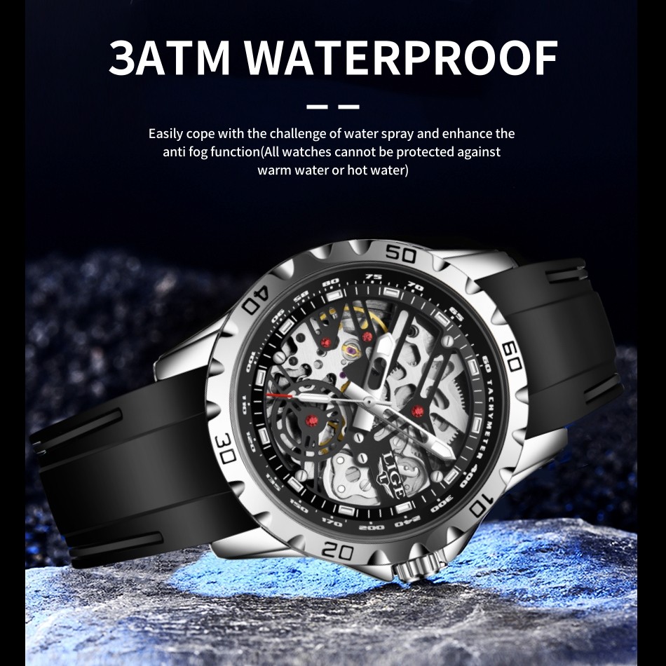 Luxury Men Watch Automatic Mechanical Luminous Waterproof Sport Man Wristwatch