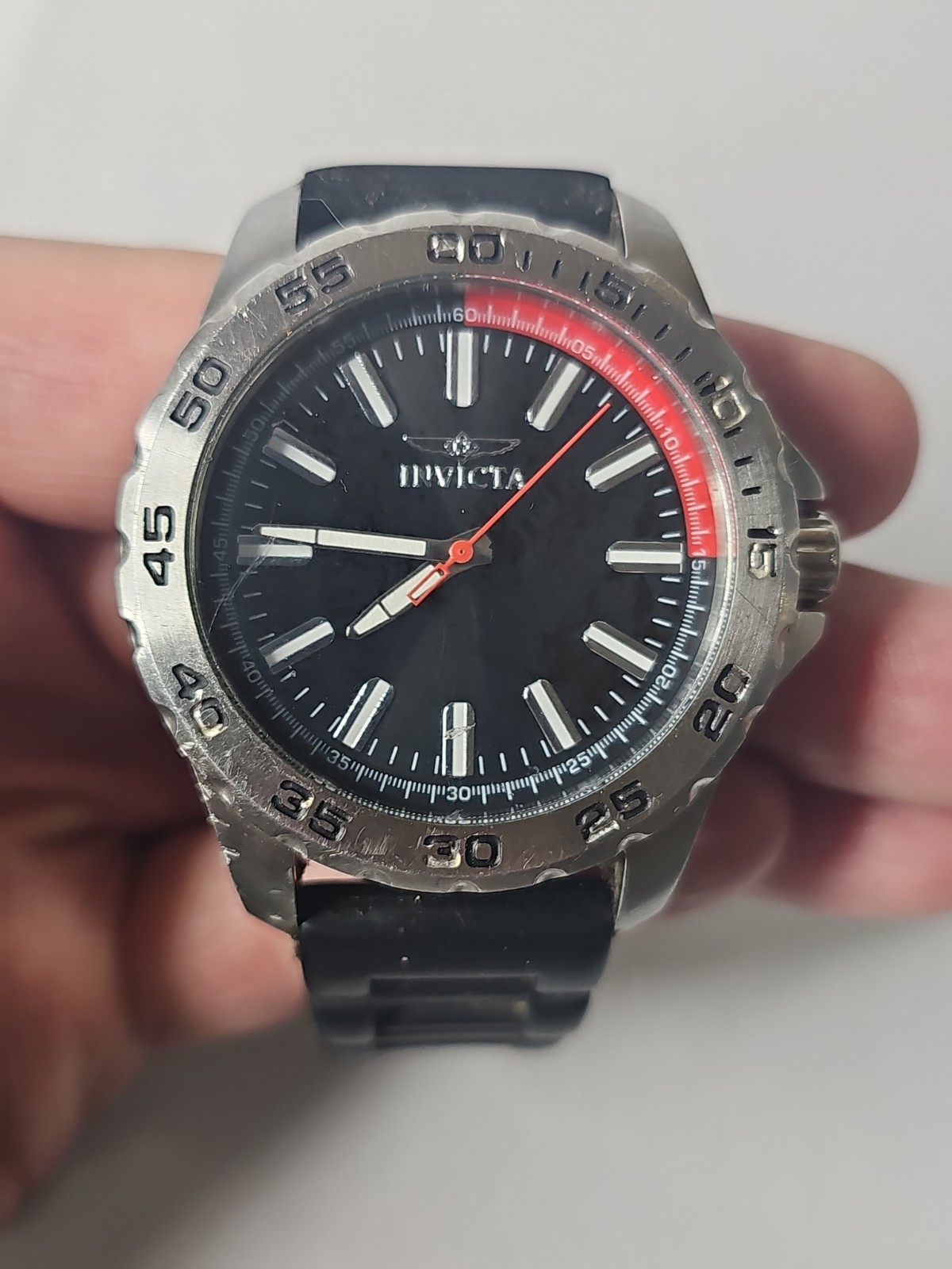 INVICTA 14mm PRO DIVER MASTER OF THE OCEANS WATCH – TRITNITE NIGHT GLOW No 21855