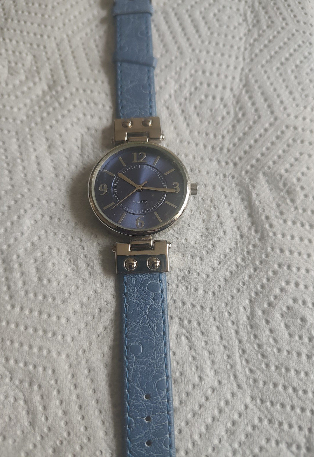 Unbranded Watch Male Female Sky Blue Color Strap Multicolor Face