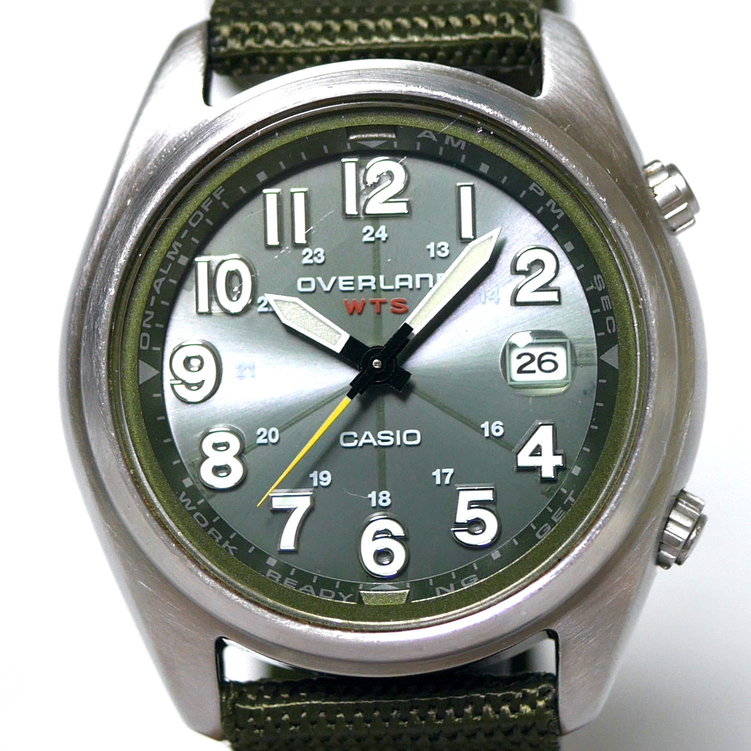 CASIO OVERLAND OVW-100BJ Solar Backlighat Luminous Men’s Field Watch 2007 Japan