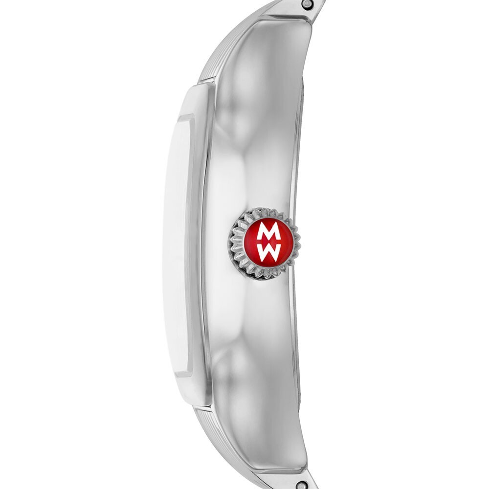 Michele Meggie High Shine Mirror Diamond Dial Stainless Steel Watch MWW33B000012