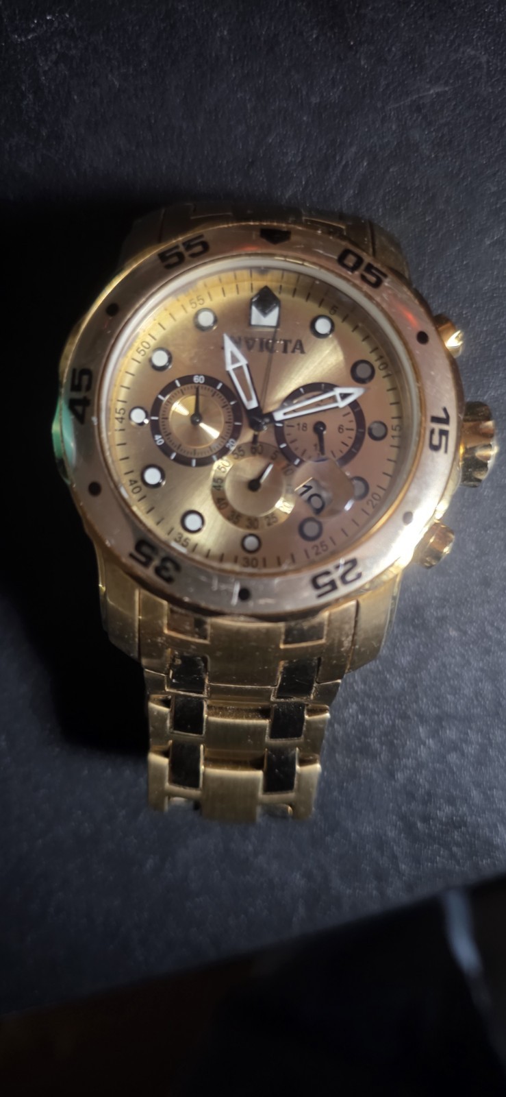 [Invicta] Watch Pro Diver SCUBA 48mm 0074 Men’s Gold