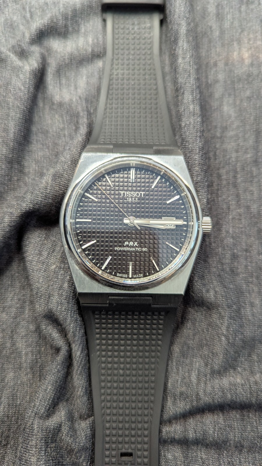 Tissot PRX Powermatic 80 Automatic Black Dial Men’s Watch T1374071605100