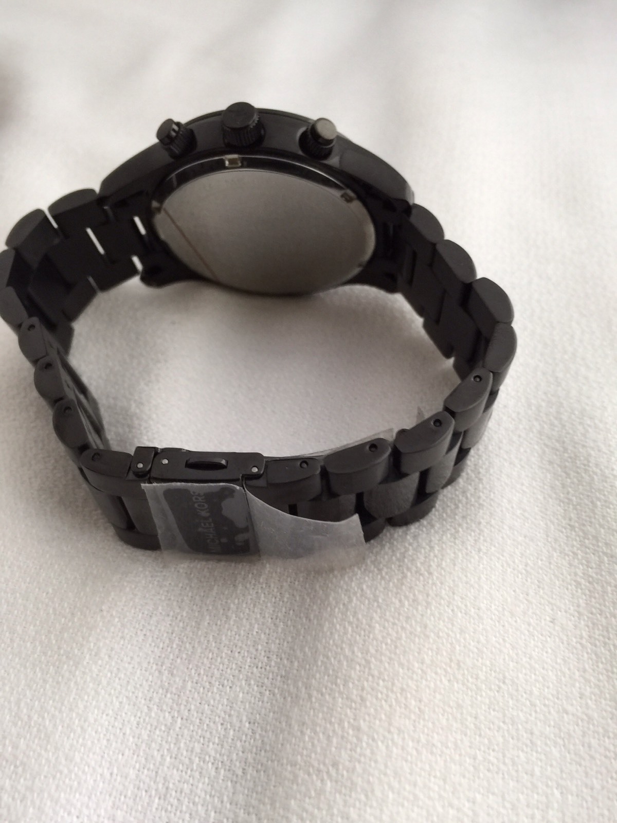 🎗NWT Michael Kors Chronograph Black Gunmetal Mens Watch MK6083🎗