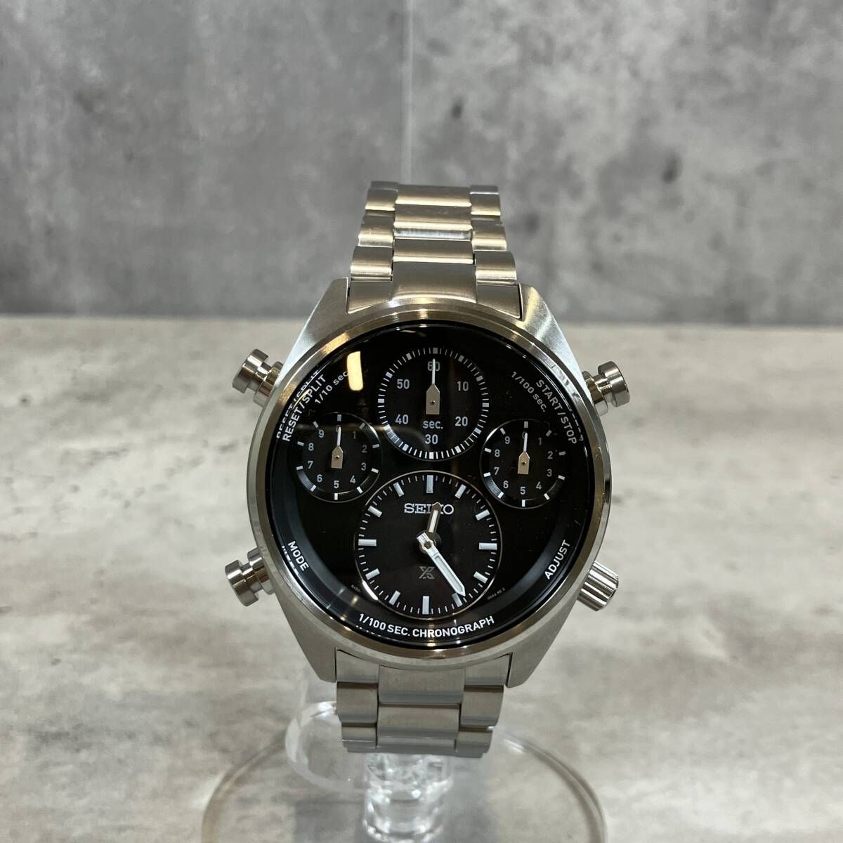 SEIKO Prospex 8A50-00A0 Silver Watch Wrist 24cm From Japan
