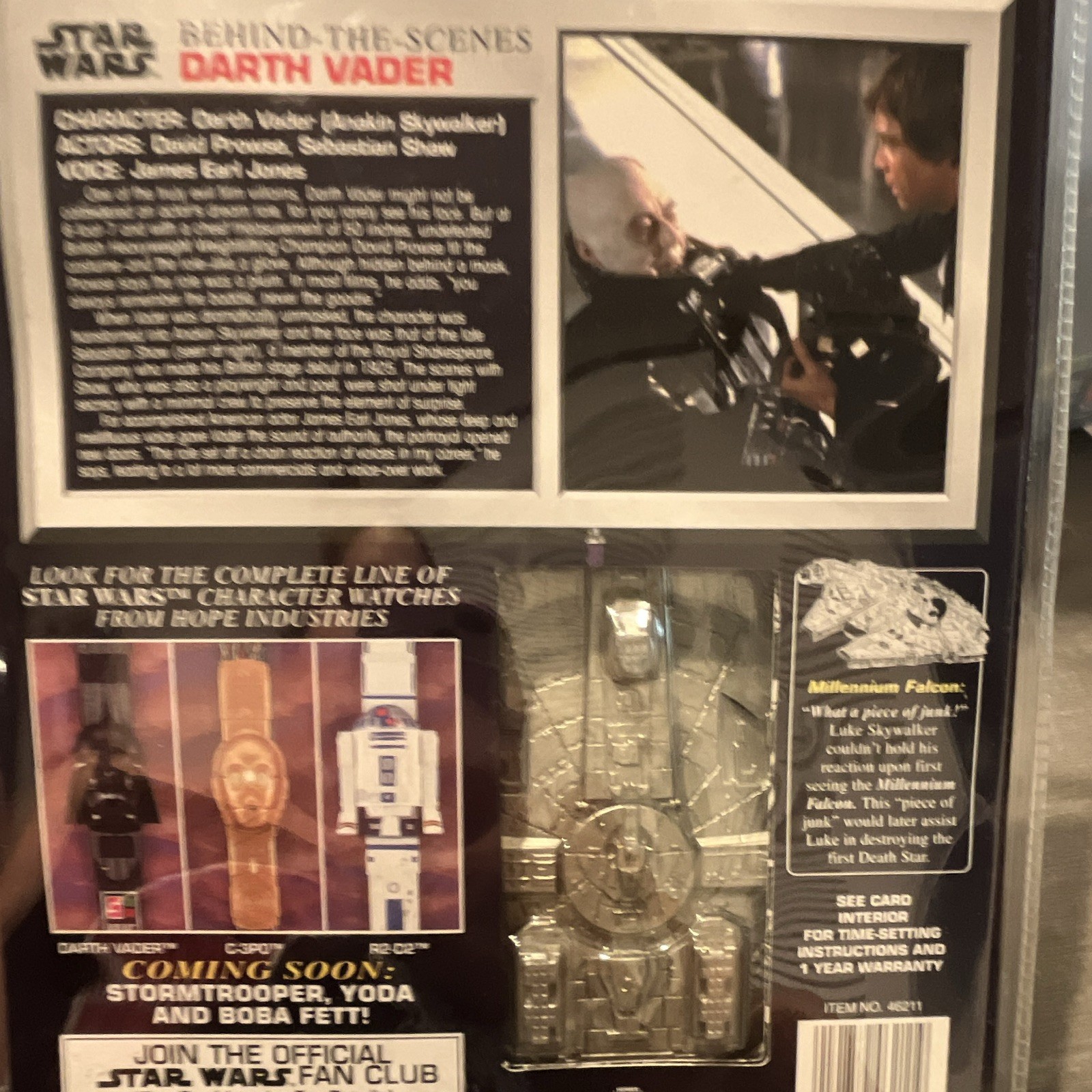 Star Wars Darth Vader Digital Flip-Open Watch w/ Millennium Falcon Case