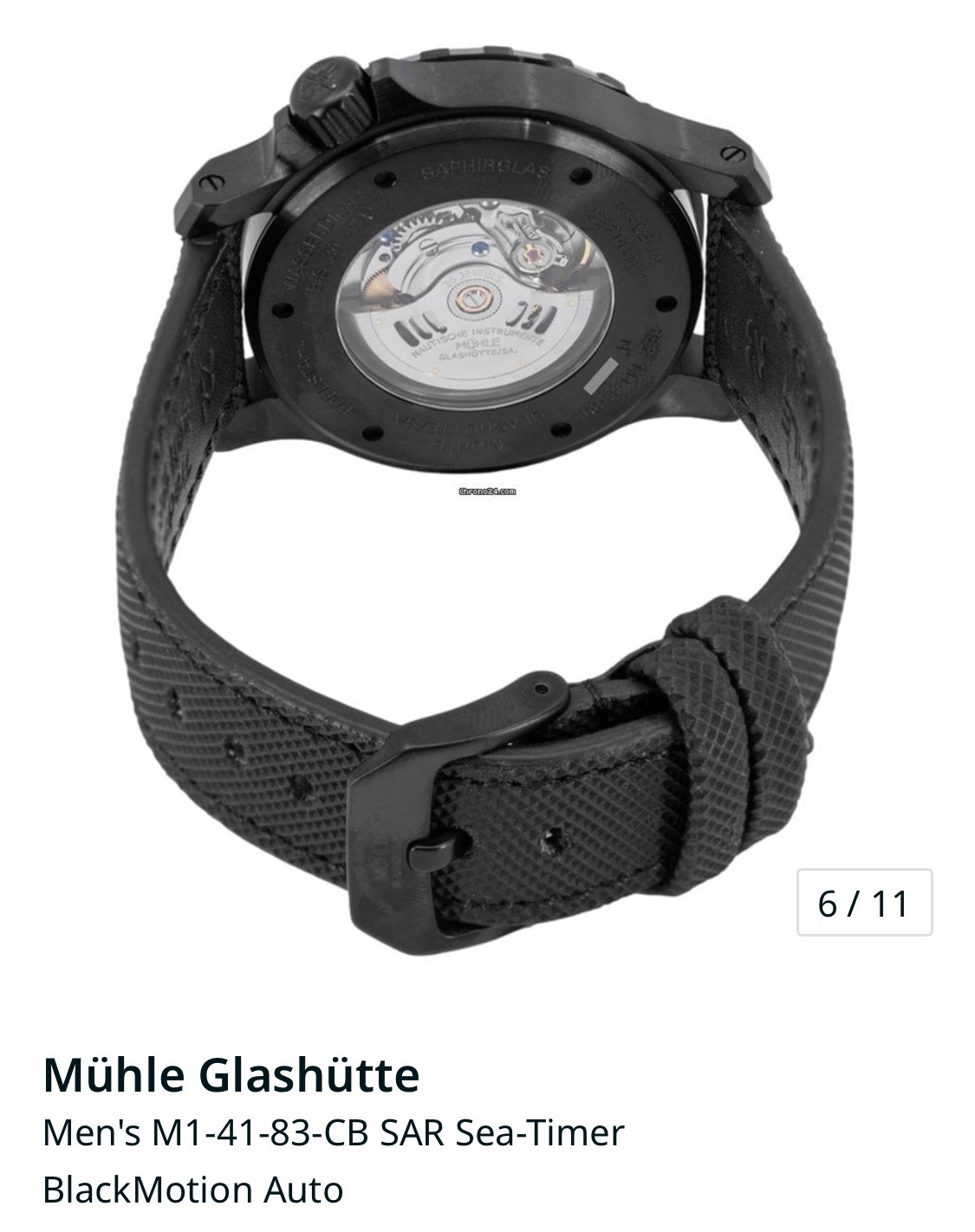 Muhle Glashutte- Sea-Timer BlackMotion (Made In Germany)