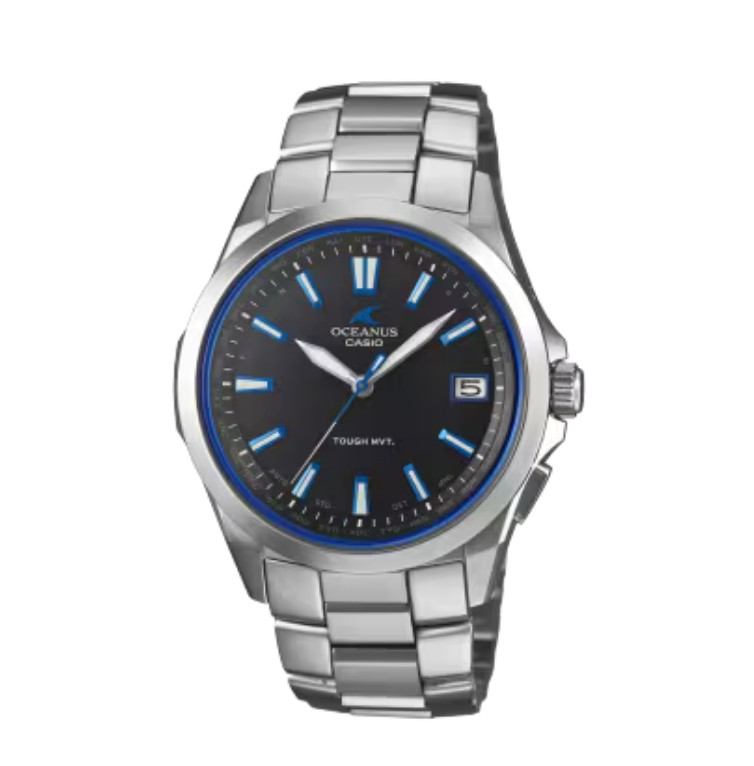 Casio Oceanus OCW-S100-1AJF Titanium Radio Solar Classic Blue Men Watch NEW