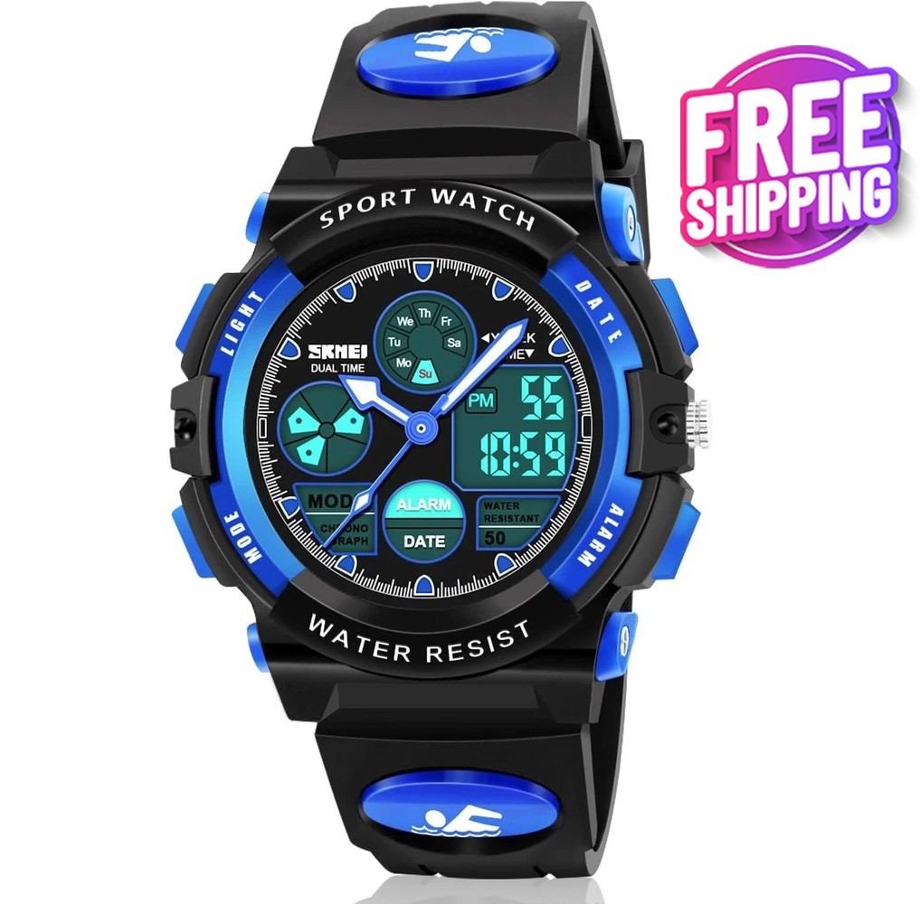 ATIMO Kids LED Waterproof Watch Multi Function Digital Sport Gift