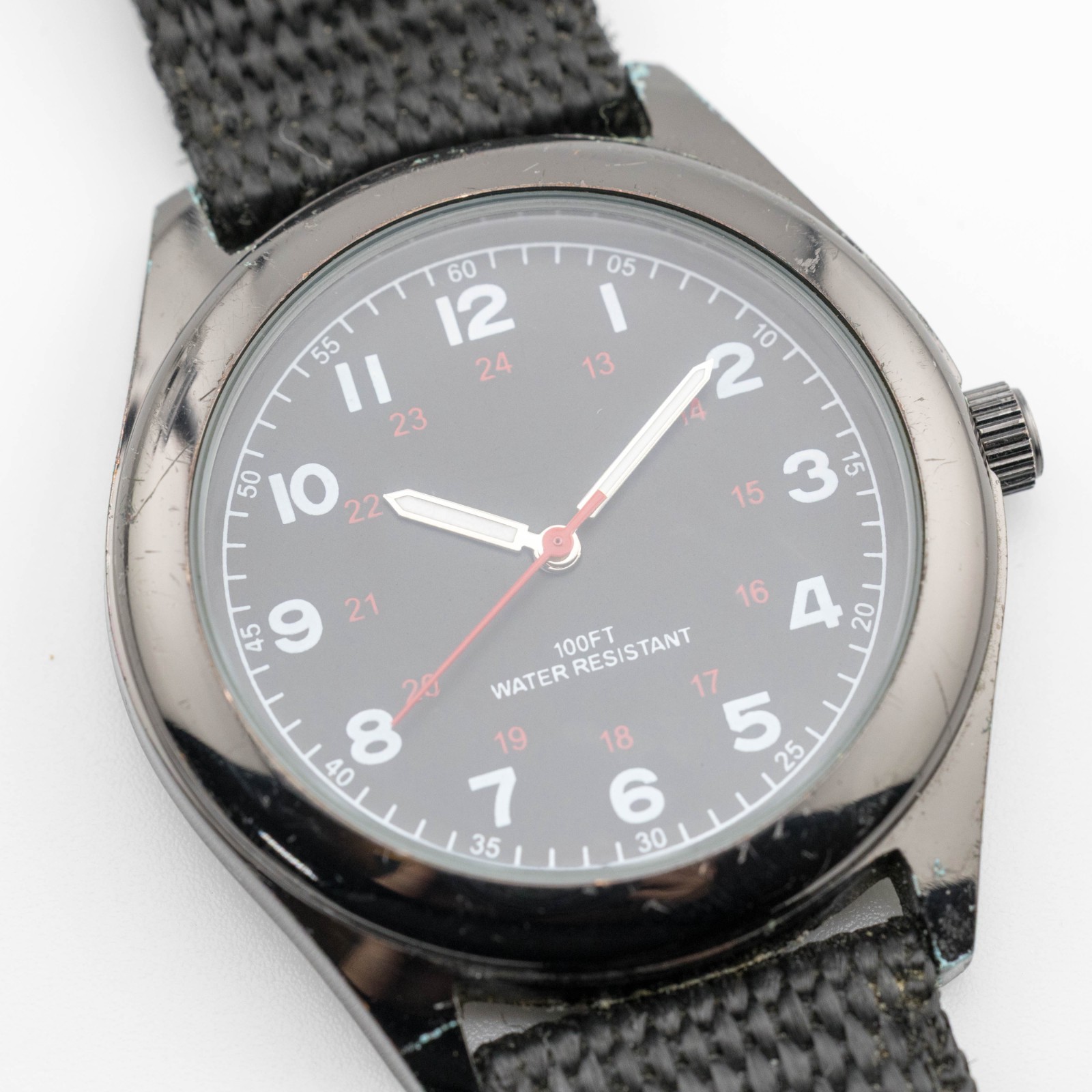 FMD FMDOGE005 Black-Tone Quartz Analog Men’s Watch New Battery