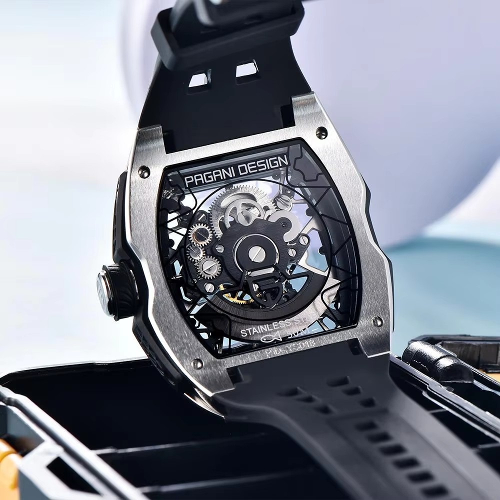 ⌚ PAGANI DESIGN Automatic Skeleton Watch Men’s Sapphire Crystal Stainless Steel