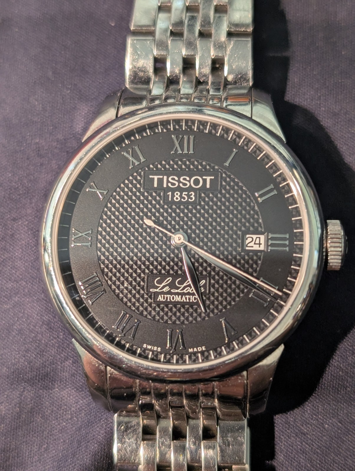 Tissot Le Locle Automatic Black Dial L164/264-1 L264 Bracelet – NEEDS SERVICE