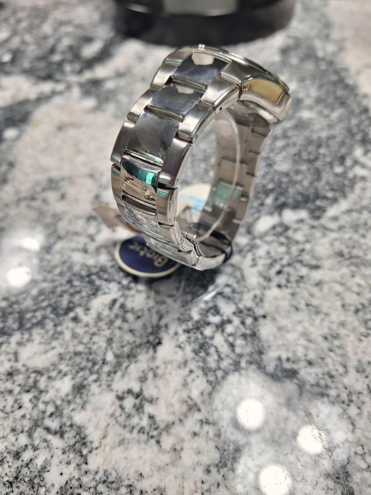 Fossil Big Tic Two-Hand Silver Stainless Watch Japanese Scrolling Dial bg2093