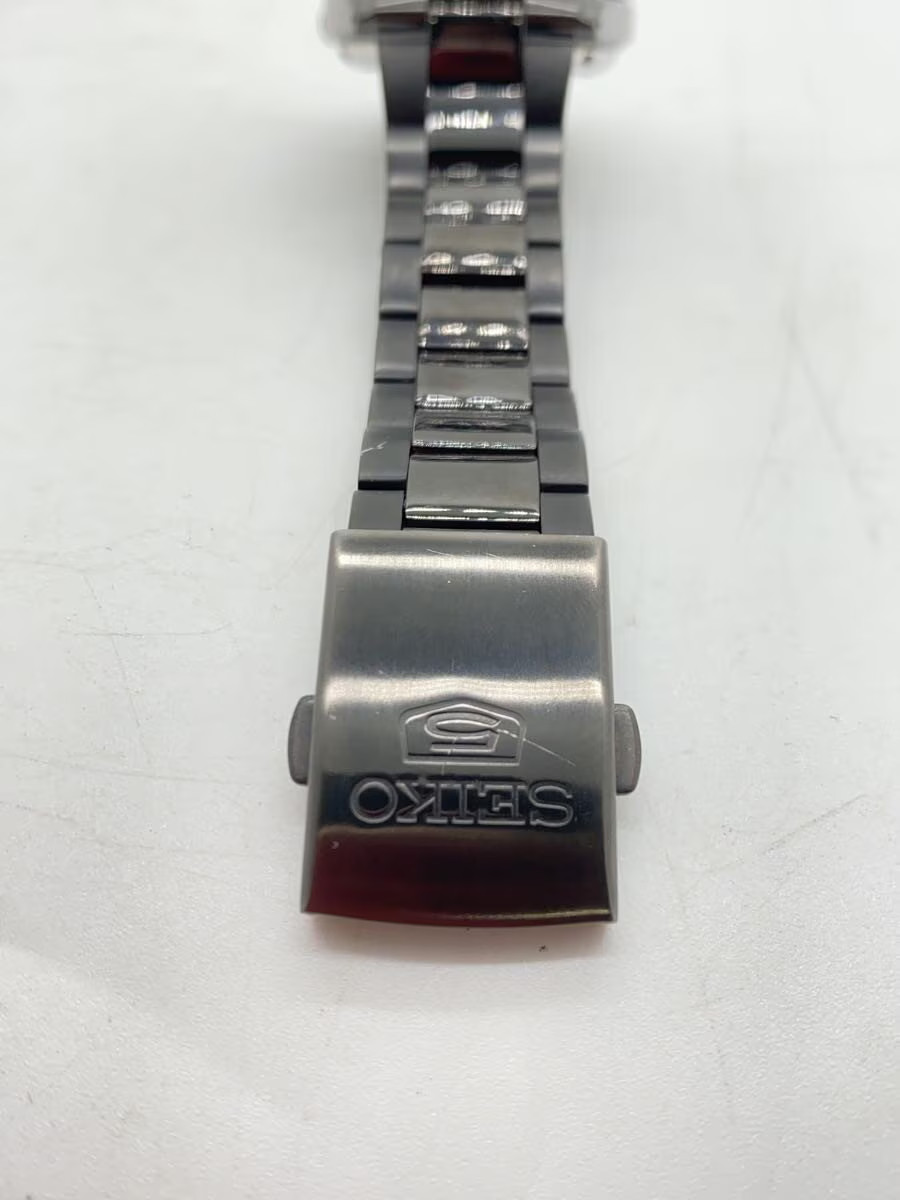 SEIKO Automatic Wristwatch Analog Stainless BLK SLV 7S26 02T0