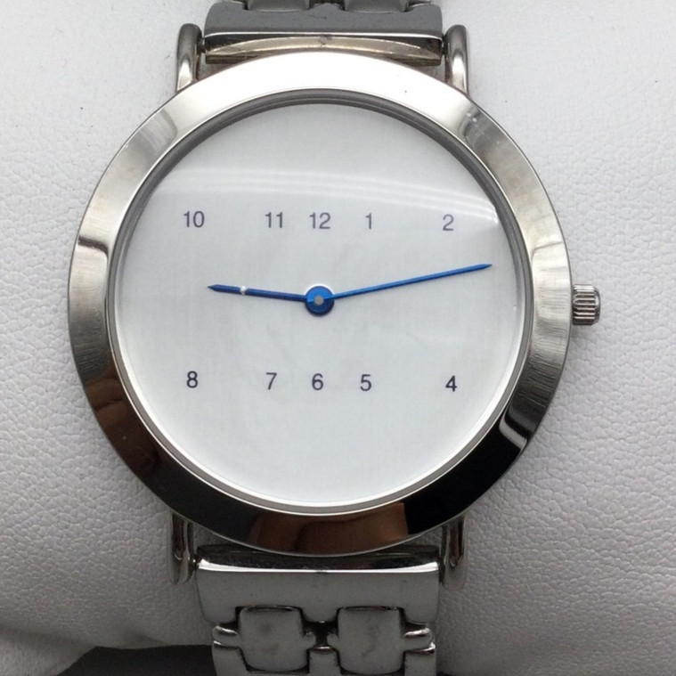 Android USA Watch 36mm Stainless Steel Minimalist Mens Silver Tone New Battery