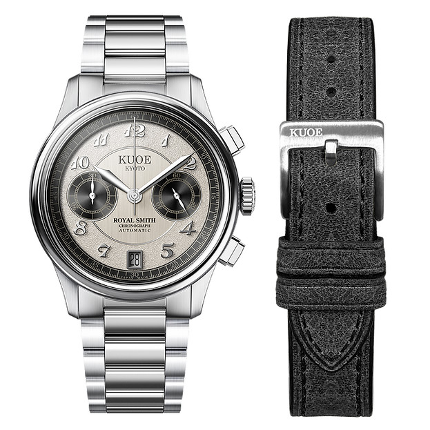 KUOE Kyoto ROYAL SMITH 90-012 Automatic Chronograph Panda Dial from JAPAN