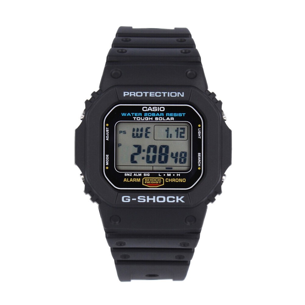 CASIO G-SHOCK G-5600UE-1JF Digital Quartz Solar Powered Clear Black