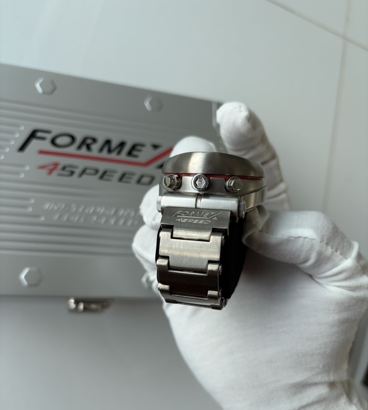 Formex 4-Speed Titanium Men’s Watch Quartz Chronograph TS350 45mm with box