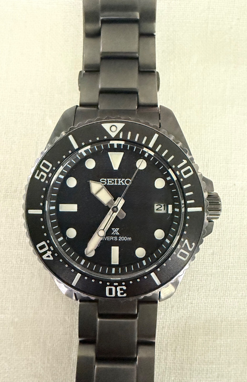 Seiko Prospex SNE599 Solar Men’s Dive Watch, Mint!