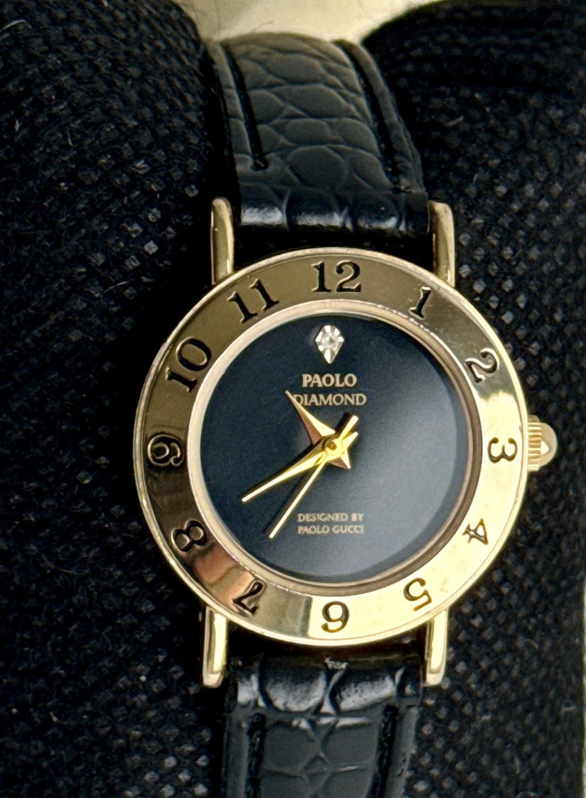 Vintage Paolo Gucci Diamond Wrist Watch