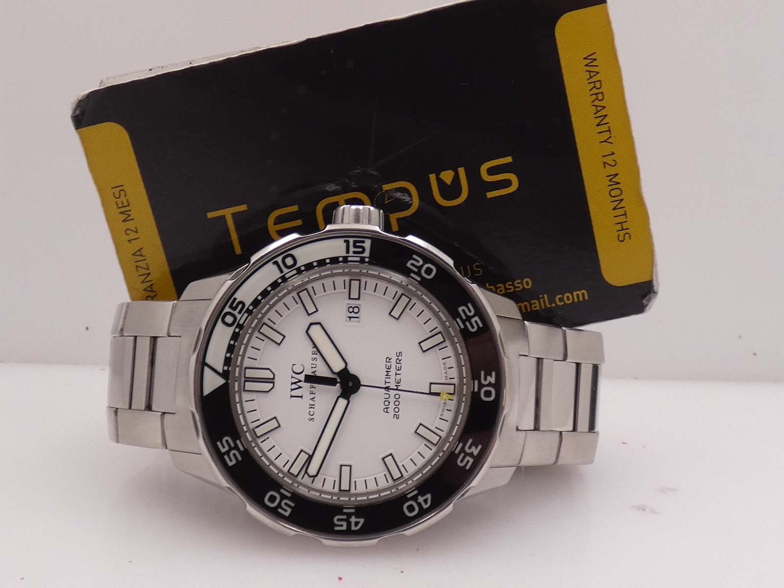 IWC AQUATIMER AUTOMATIC 2000m IW3568 WITH PAPERS YEAR 2019 STEEL MEN’S WATCH