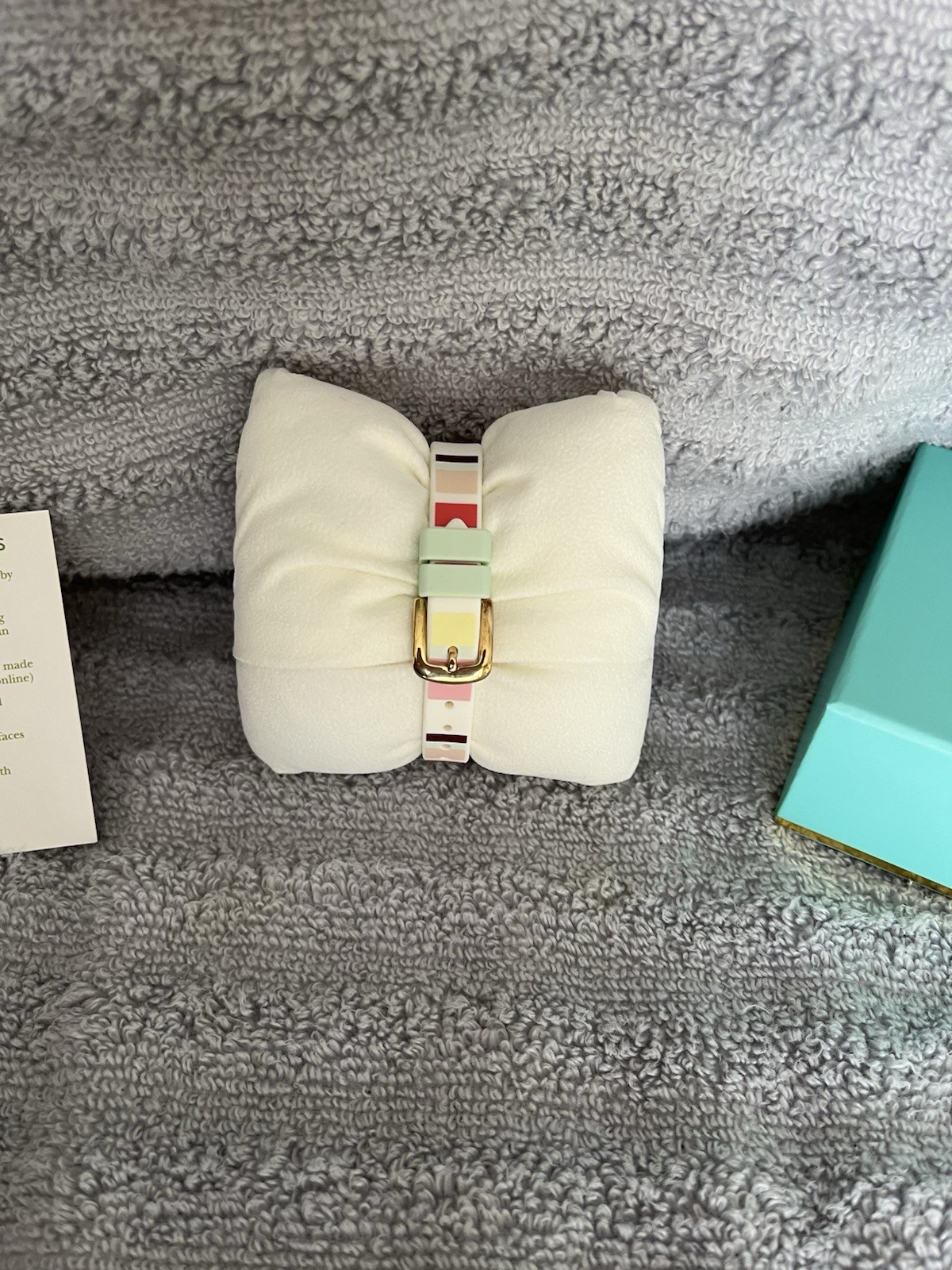 Kate Spade “Live Colorfully” Multi-Stripe Watch – KSW1410