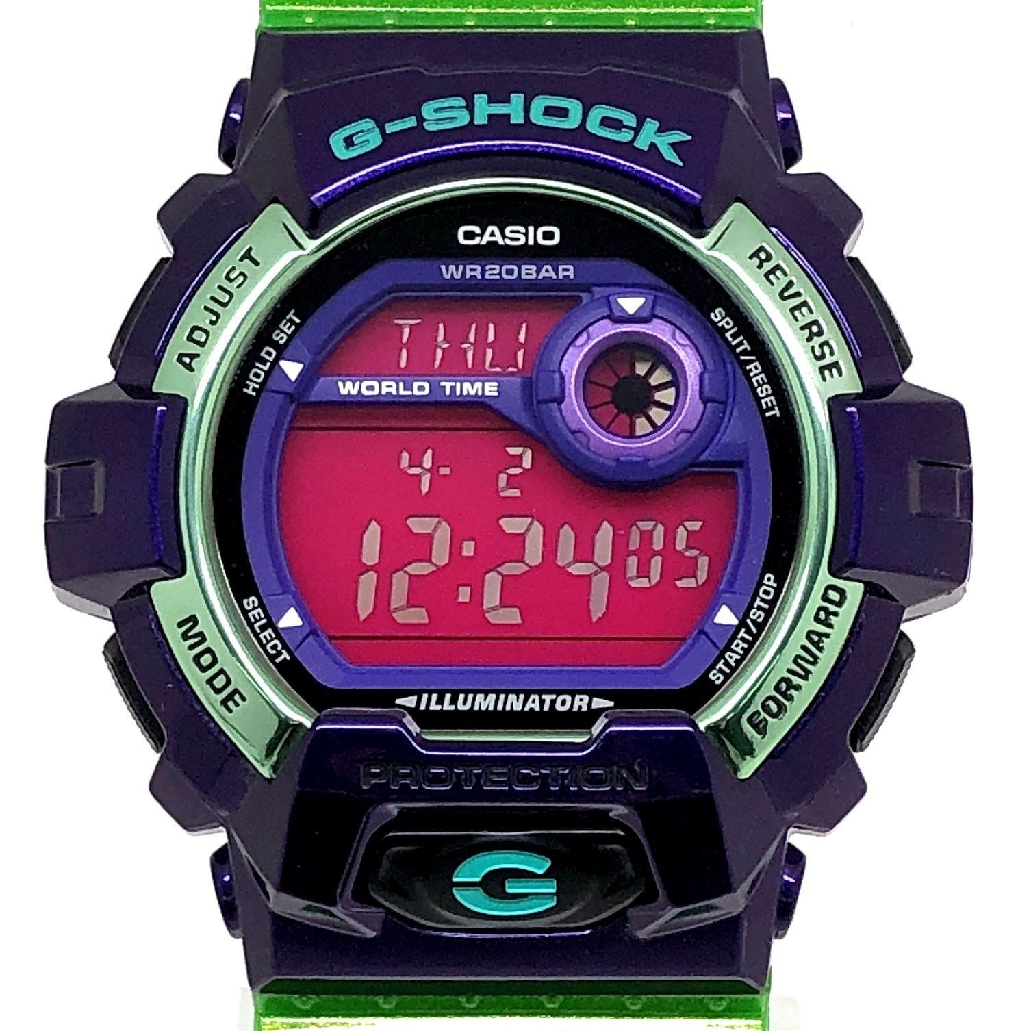 G-SHOCK G-8900SC-6 Crazy Colors Big Case Metallic Purple Green Pink Watch
