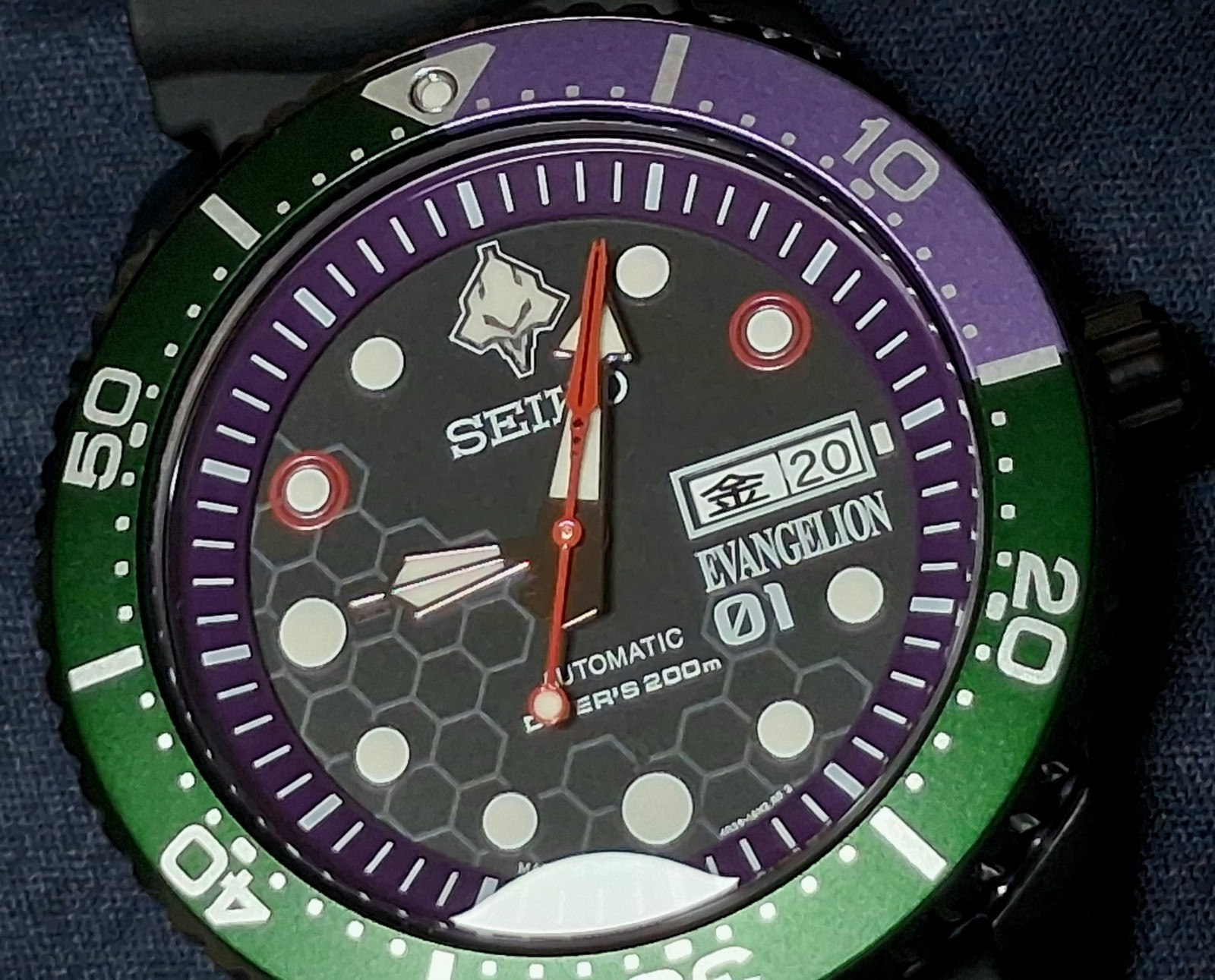 Seiko Automatic Neon Genesis Evangelion EVA-01 Limited Edition of 300