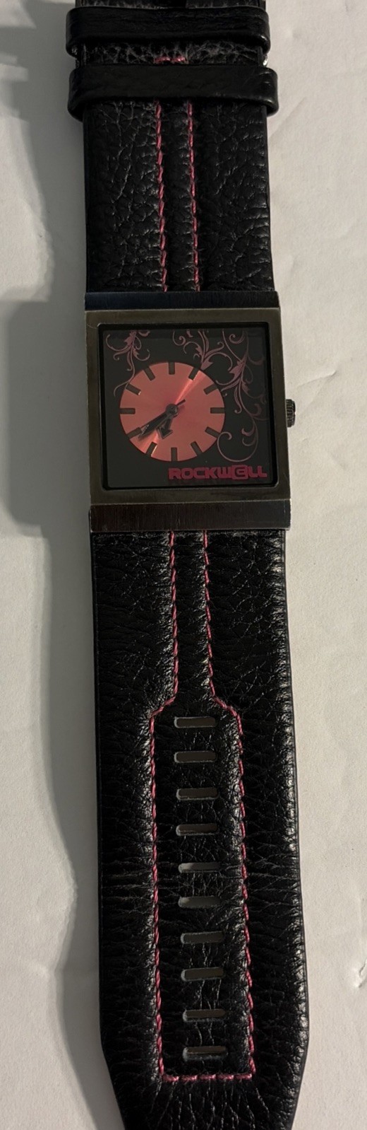 Rockwell MC118 Mercedes Ladies Watch, Black/Pink “New Battery “