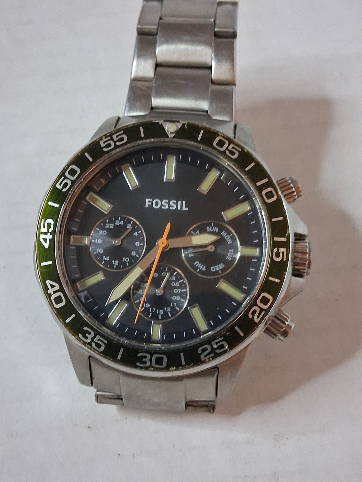 Fossil Bannon Multifunction Gold-Tone Stainless Steel Dark Green Dial BQ2625