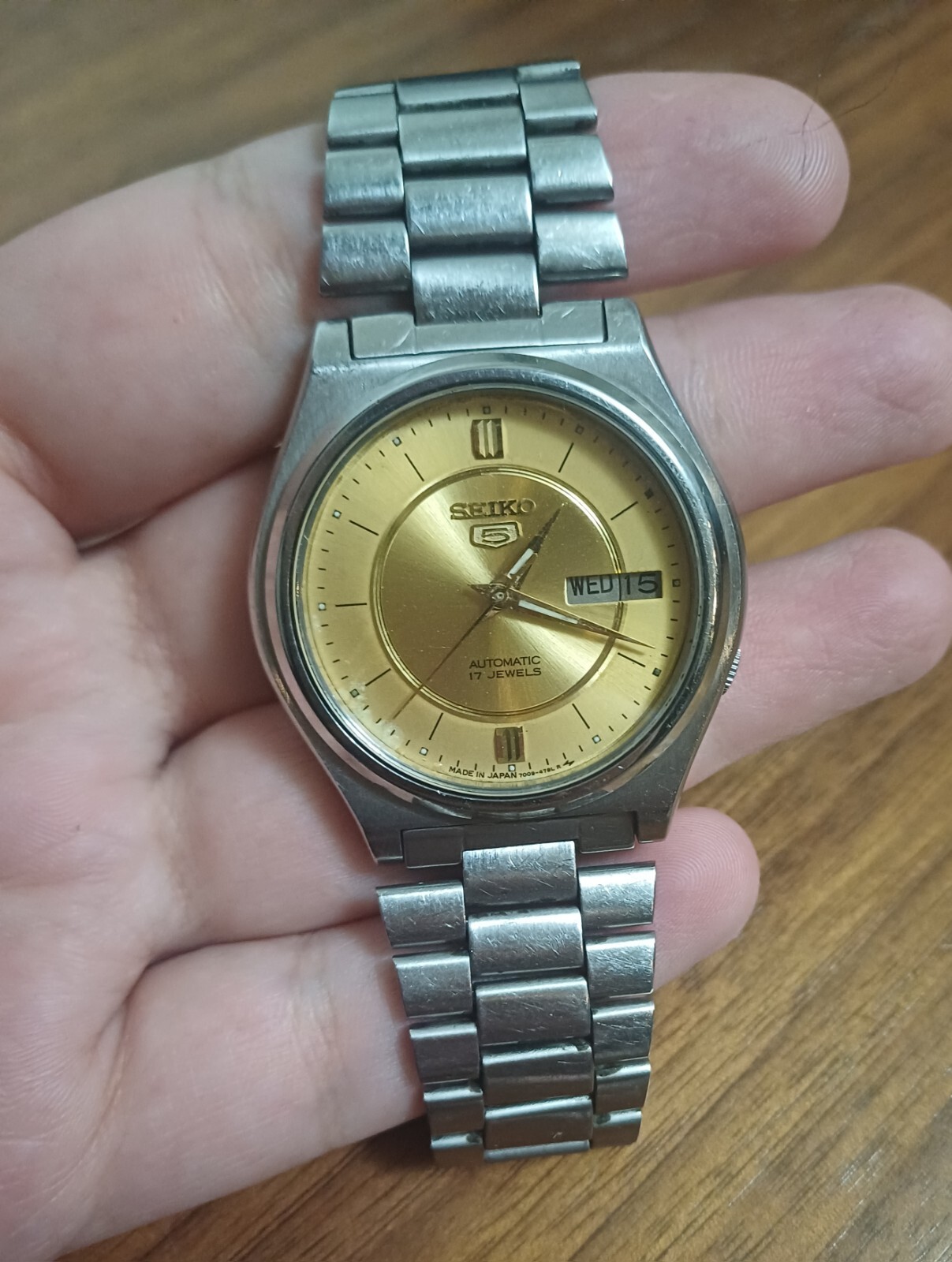 RARE Vintage Seiko 5 Automatic Mens Watch 7009 3171