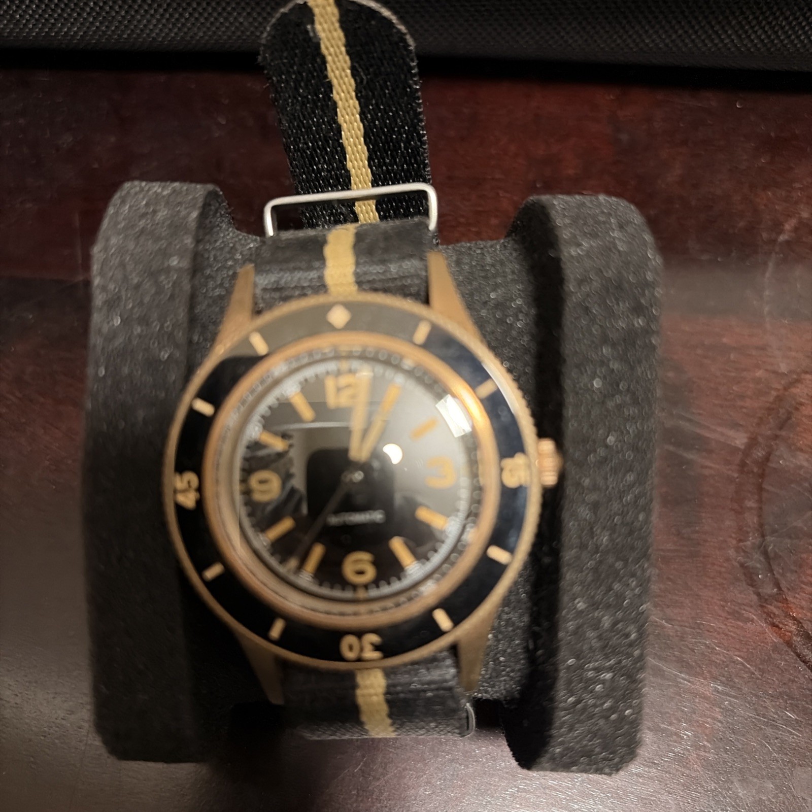 50-Fathoms 40mm Bronze Dress WristWatch fit NH35 Automatic 20Bar Sapphire Lume