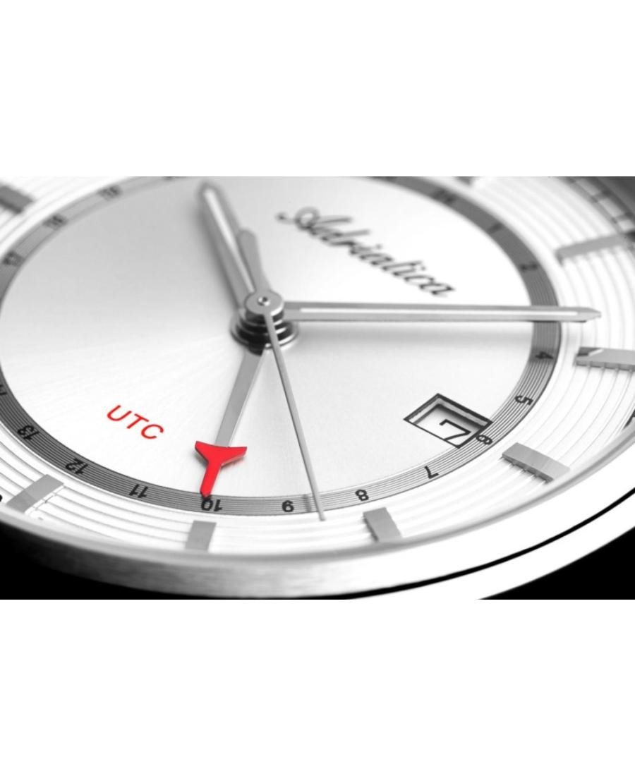 ADRIATICA Men Quartz Casual Watch Classic Dress Silver Dial Waterproof Swiss
