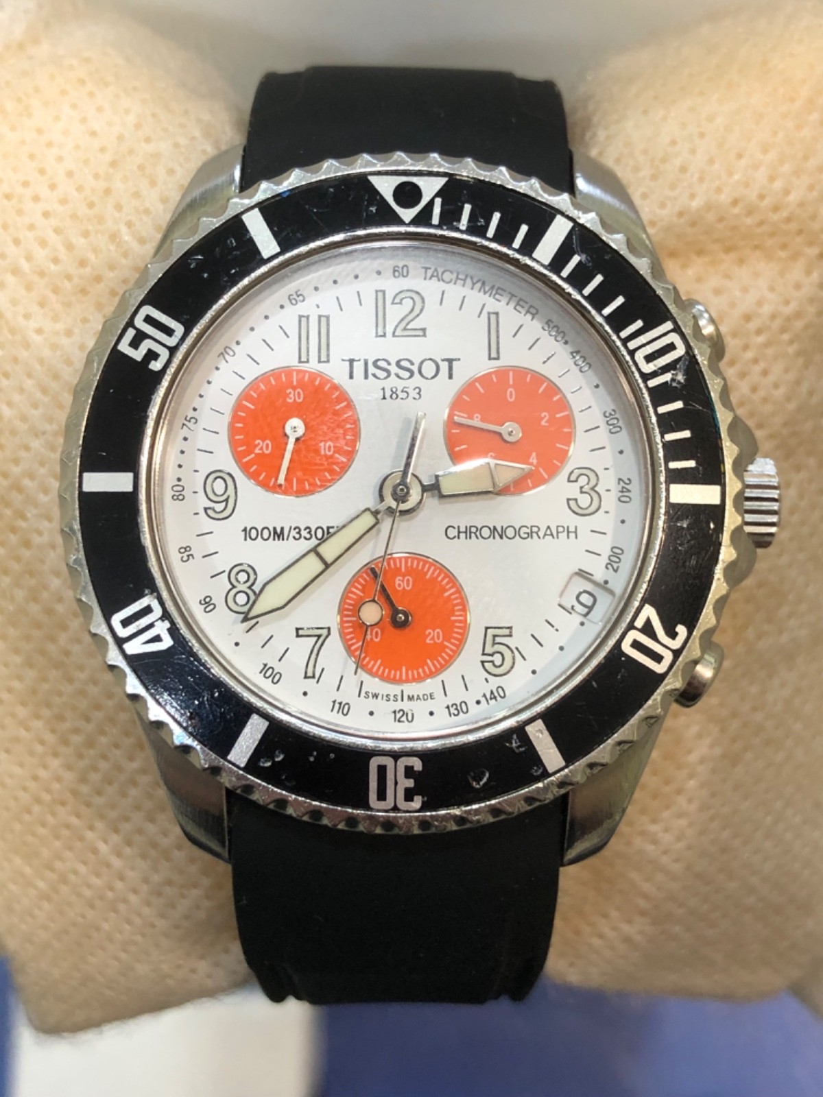 Tissot 1853 Chronograph E662/772M Panda Sapphire Crystal 100M/330FT Steel Swiss