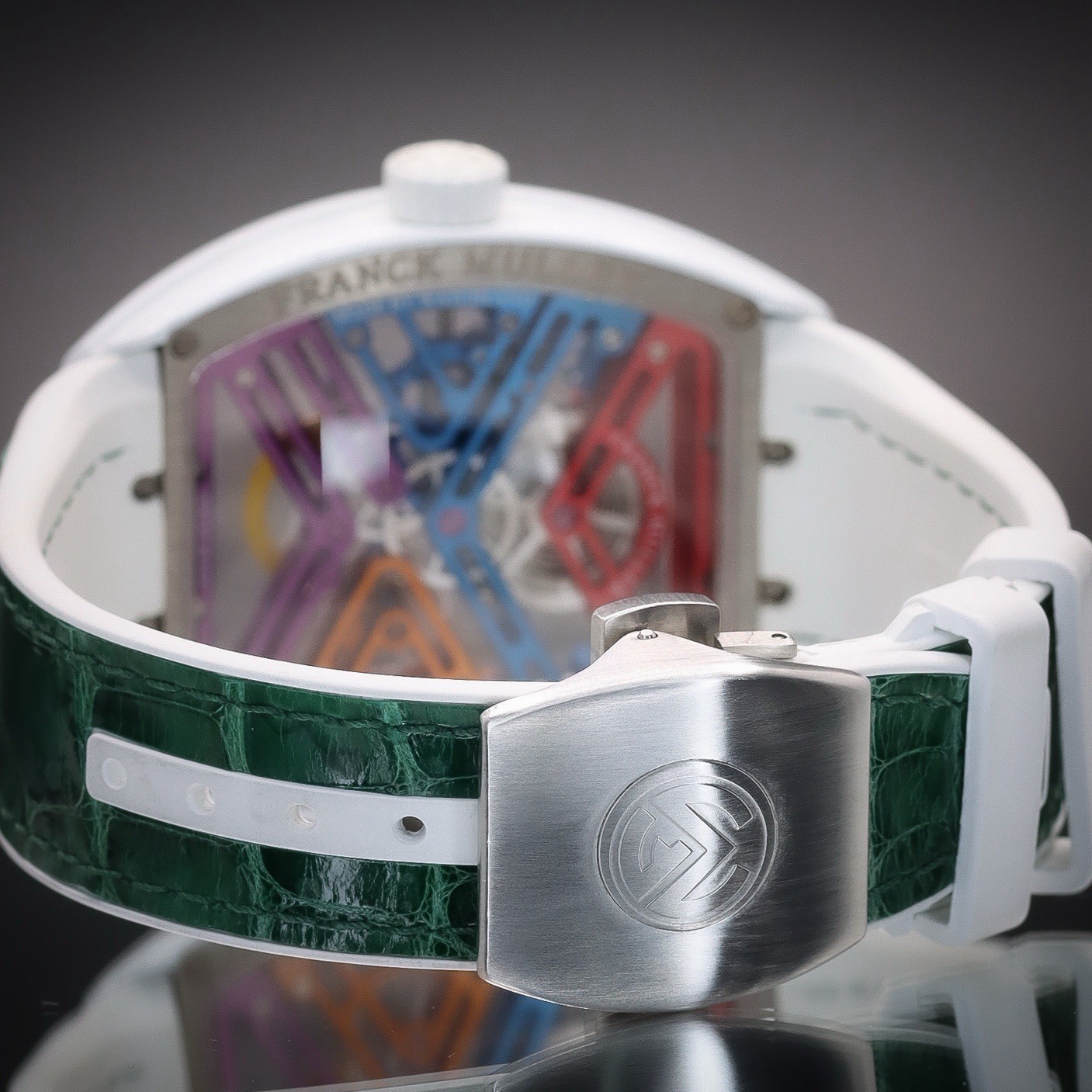 FRANCK MULLER Vanguard 7 Days Skeleton “Colour Dreams” Ceramic/Titanium Full Set