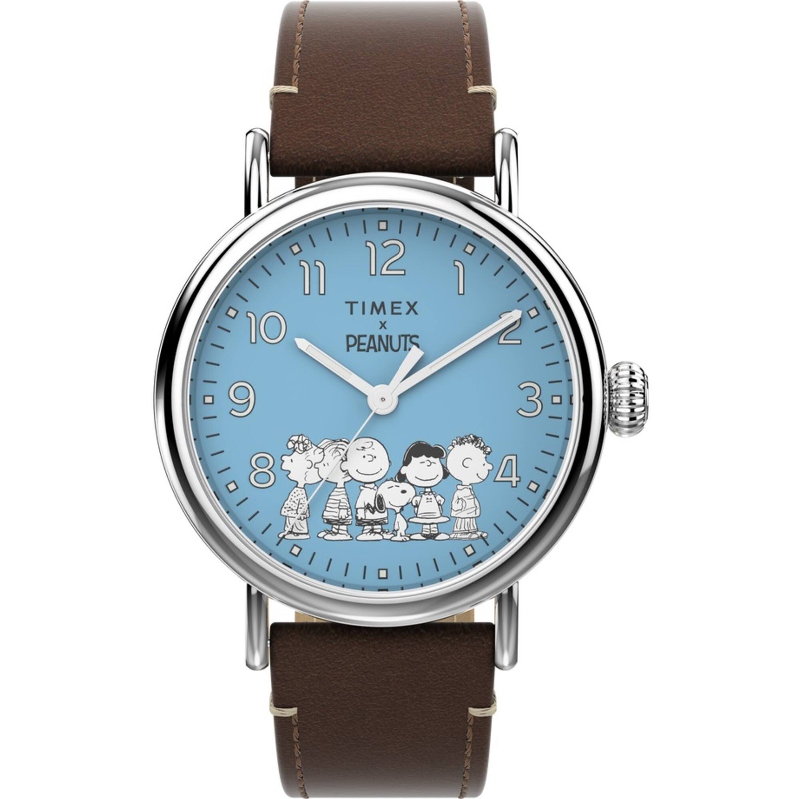 Timex Men’s Watch Standard X Peanuts Gang’s All Here Brown Strap TW2V89800VQ