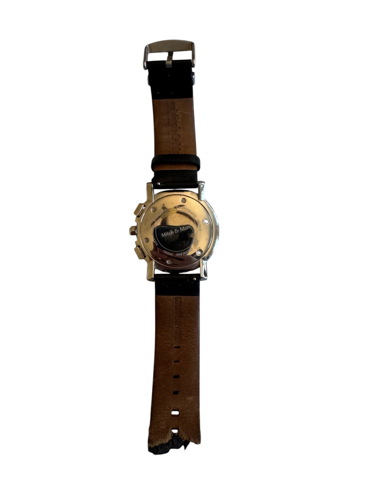 Mitch & Marc Australia Chronograph Quartz Watch Black Dial Date Men’s Untested