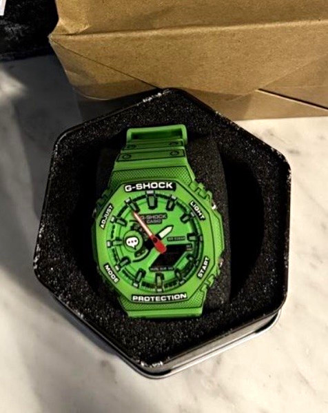 G-SHOCK GA-2100 Green Analog-Digital Quartz Resin Watch 200m Shock-Resist