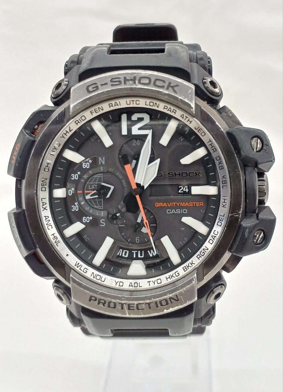 CASIO G-SHOCK GPW-2000 Black Solar Men Watch Auth Japan