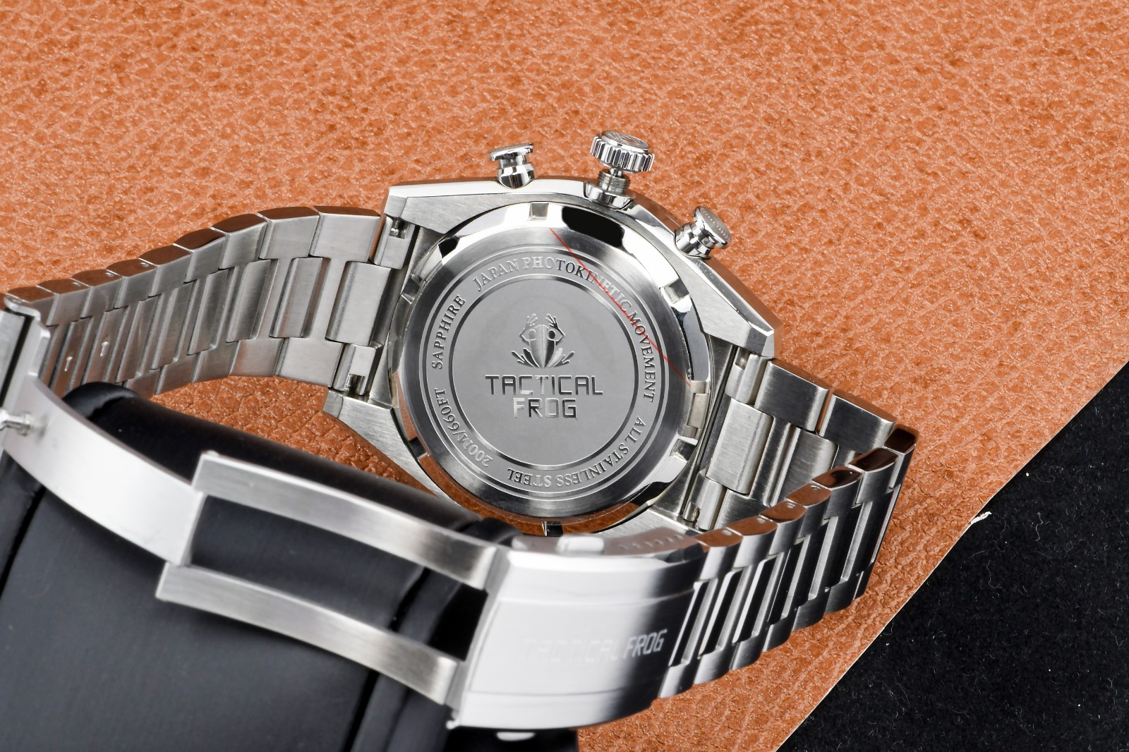 TACTICAL FROG GS VS75 Quartz Solar Chronograph Watch 45.5mm Paul Newman C3 316L