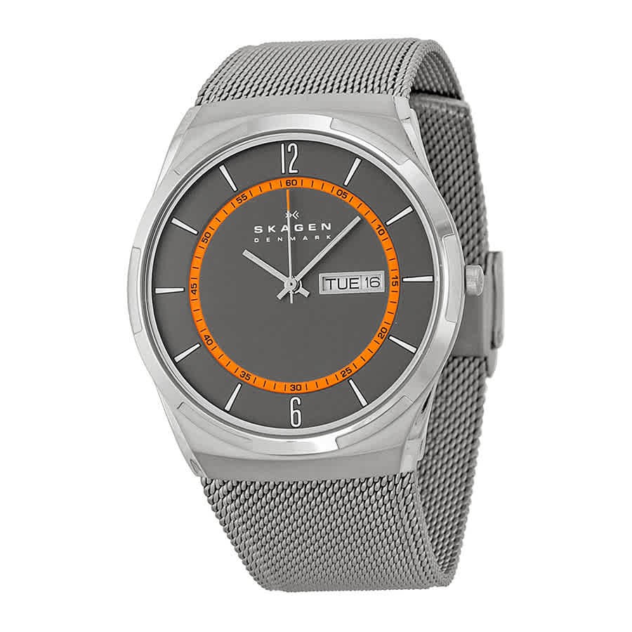 Skagen Melbye Grey Dial Grey Mesh Men’s Watch SKW6007
