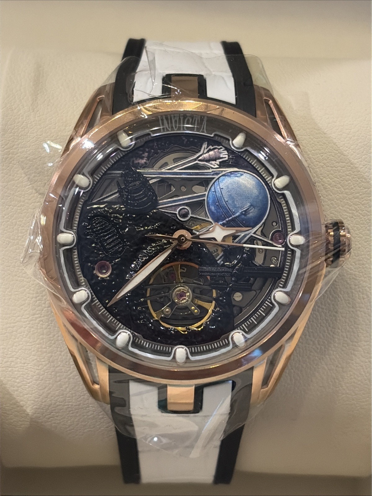 Invicta Celestial Naosia Automatic Men Watch w/ Skeleton Dial, 45mm Model 70089