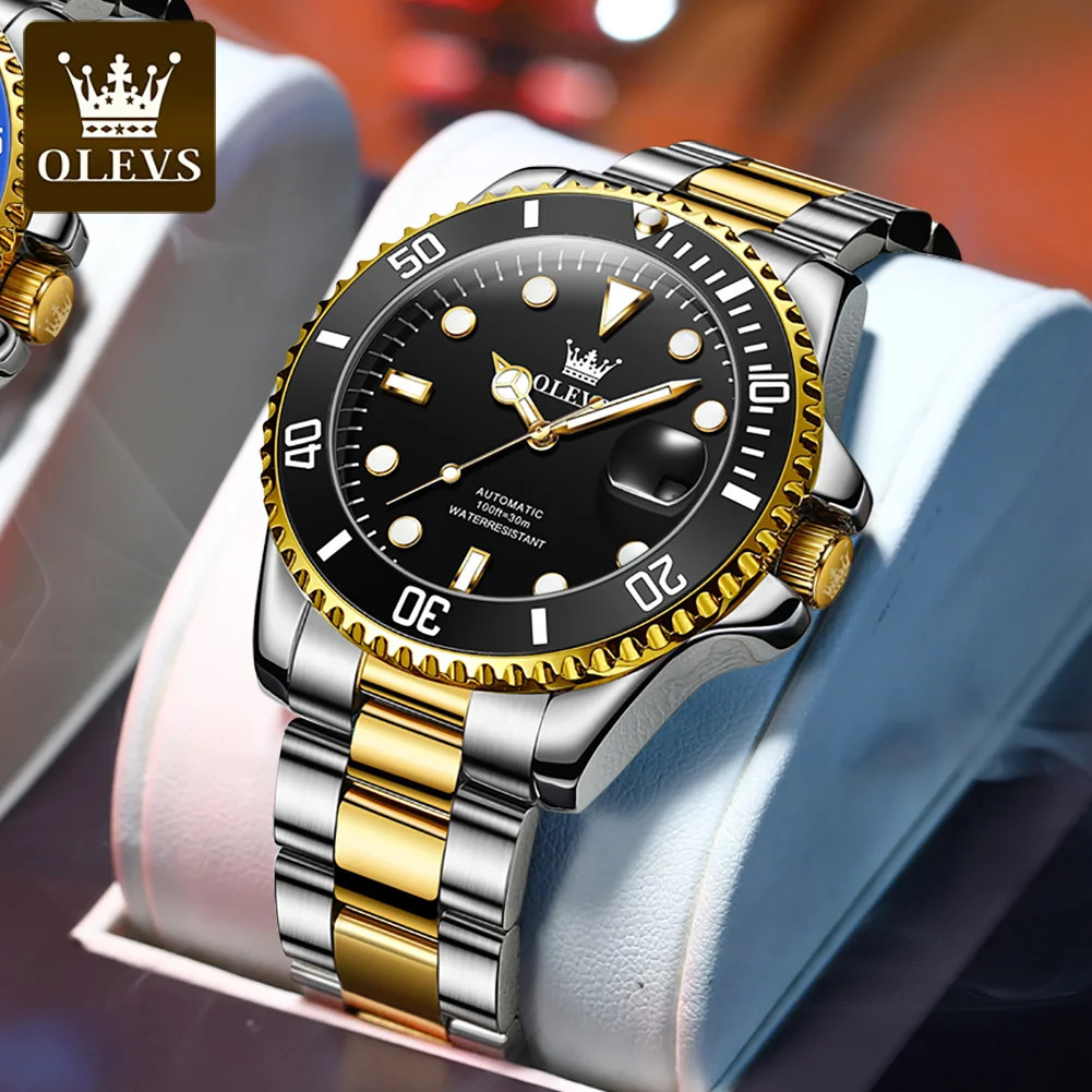 OLEVS 6650 Men Watch Classic Automatic Mechanical Watch Waterproof Luminous