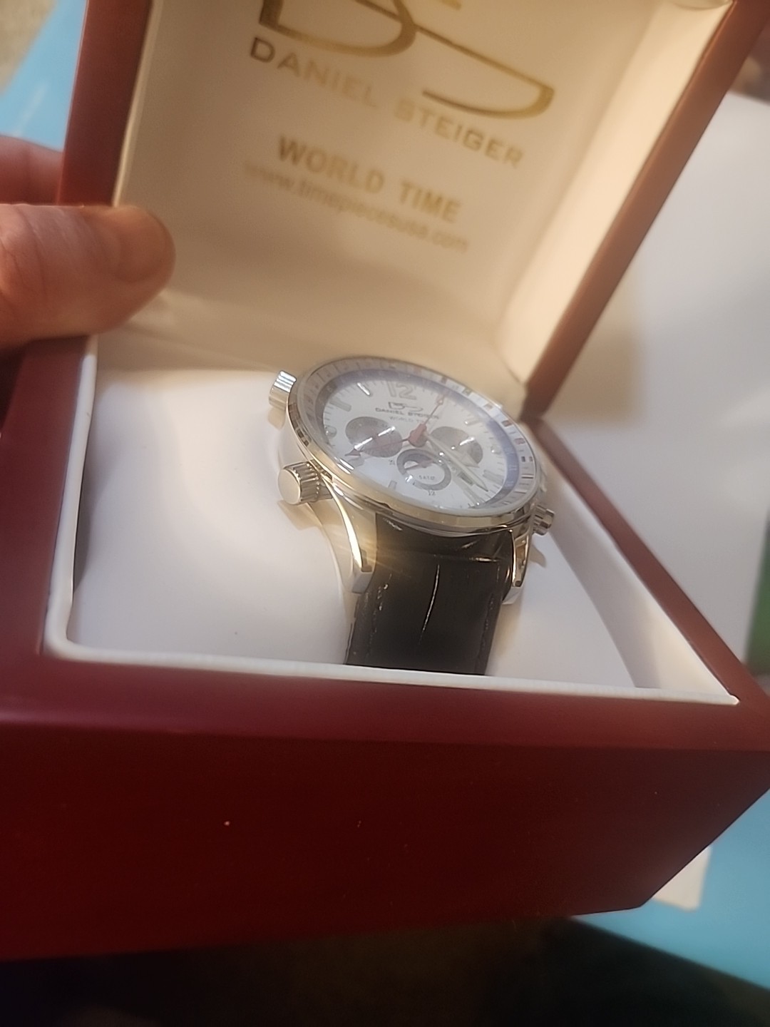 Daniel Steiger World Time 1884 24j Men’s Watch New In Box With Tags And Paper